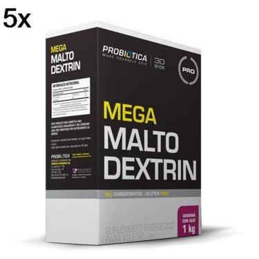 Imagem de Kit 5X Mega Maltodextrin Probiótica - 1 Kg-Masculino