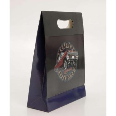 Imagem de Embalagem Presente Sacola Estampa Carro Marisa-97031, UN, Preto