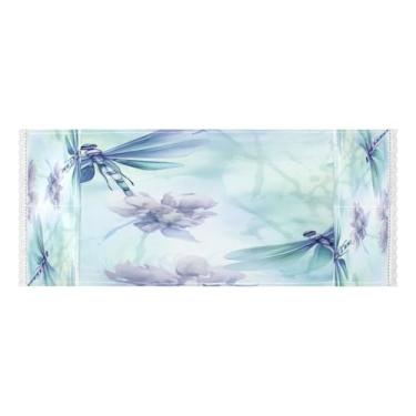 Imagem de Wassud Capas de lavadora e secadora de libélulas, protetor de lavadora com sacos de armazenamento, capa de geladeira à prova de poeira com bolsos para lavanderia doméstica, cozinha, 120 x 55 cm