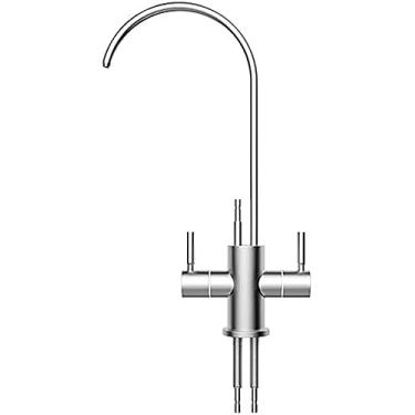 Imagem de Filtro de água potável Torneira de cozinha escovada 360 gira torneira de pia de cozinha RO filtro de água potável torneira de pia osmose reversa 1/4''-M,E
