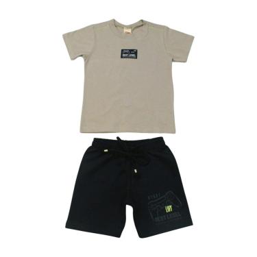 Imagem de Conjunto Infantil Camiseta e Bermuda Moletinho Level 9307 - Livy-Masculino