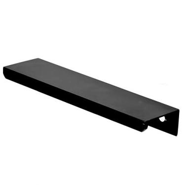 Imagem de Hyuduo Alças de Gabinete de Liga de Zinco Premium Puxadores de Borda Modernos para Portas, Gavetas, Guarda-roupas Com Galvanoplastia Multicamadas para Resistência à (Espaçamento de furos preto