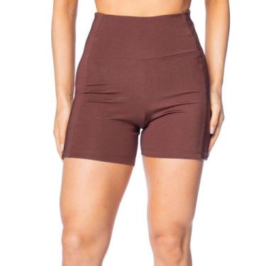 Imagem de Short Feminino Estilo do Corpo UV50+ Marrom, Marrom, G