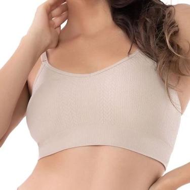 Imagem de Top Feminino Del Rio Sem Costura Canelado Com Bojo - DELRIO