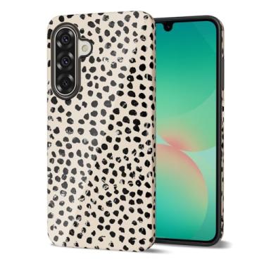 Imagem de Svanove Capa de telefone com estampa de chita para Samsung Galaxy A26 5G feminina, linda capa de leopardo para mulheres, design de estampa de animal retrô moderno de luxo, capa de plástico rígida com