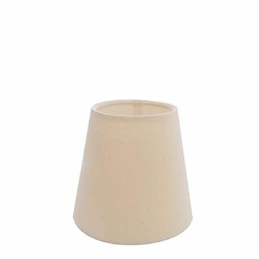 Imagem de Cúpula Abajur Luminária 13x8 H14 cm Cone, Vivare Iluminação, Cúpula TecidoCP-2004 LA, Algodão Cru, Pequeno