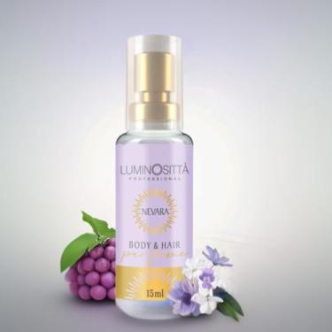 Imagem de Perfume capilar Body&Hair luminositta 15ml Nevara