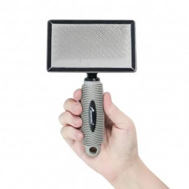 Imagem de Rasqueadeira Emborrachada G para Gatos e Cães com Pinos de Metal Suave