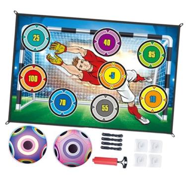 Imagem de Almencla Jogo de Futebol de Brinquedo - Jogo para Festas - Treino de Precisão com 2 Bolas - Acessório para Parque, Festa, Praia, Gramado e Camping, Style a