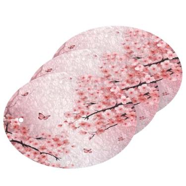 Imagem de Wassud Esponjas de árvore de cerejeira para cozinha, polpa de madeira, esponjas de lavar louça, para louças, panelas, utensílios de limpeza de banheiro domésticos, pacote com 3