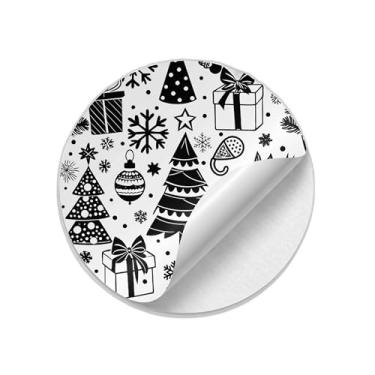 Imagem de Ladrilho Decorativo de Cerâmica Estampa Padrão Sem Costura Preto e Branco