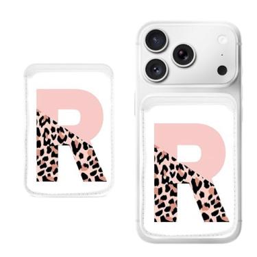 Imagem de Suporte magnético para iPhone, carteira fina de couro PU, capa para cartão, capa traseira para cartão, acessório de telefone fofo