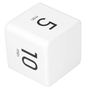 Imagem de GLOGLOW Controlador Temporizador Digital, Plástico, Volume Ajustável, 6,5 Cm, para Cozinhar e Aprender, Casa, Cozinha, Escola, Escritório, Sensor de Gravidade Cúbico Nan (1-3-5-10 pontos)