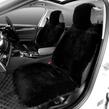 Imagem de Capa de assento de veículo acessórios interiores automotivos capas de assento acessórios almofadas de assento (preto, ajuste universal, pacote com 2)