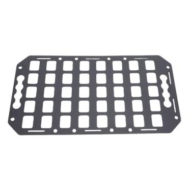 Imagem de KIMISS Cama de Caminhão Molle Painel Organizador de Armazenamento Modular Resistente de Alumínio Com Montagem Em Trilho L para Captadores SUVs Caminhões RVs Trailers 16,61x8,86x0,08in