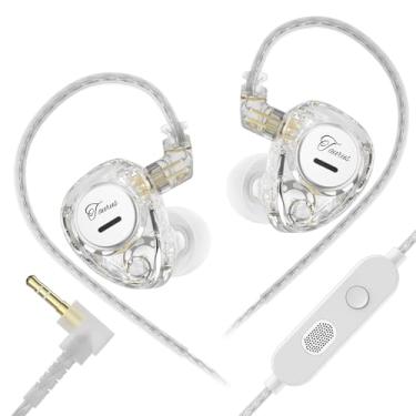 Imagem de KZ Taurus in Ear Monitor, Fones de ouvido com estrutura de driver dinâmico duplo horizontal, fones de ouvido para jogos, som nítido KZ IEM, fones de ouvido estéreo de alta fidelidade IEM com cabo