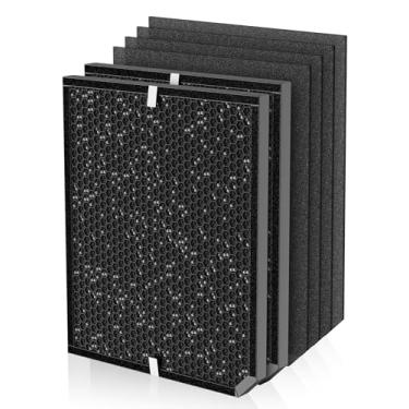 Imagem de PureAlis Filtro de substituição 3000 compatível com purificadores de ar Air Doctor AD3000, AD3500 e AD3500i – 2 filtros de carbono e 4 pré-filtros – Compare com a peça # ADF3002 ADF3003