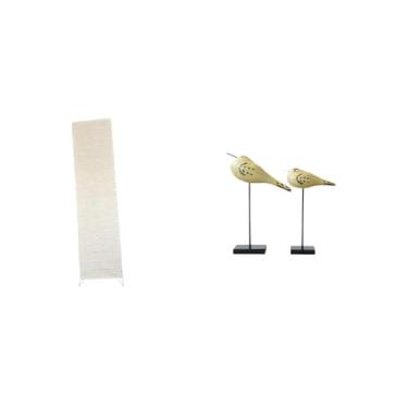 Imagem de Whtkoph Luminária de Chão para Sala de Estar com Cúpula Decorada com Figuras de Pássaros E Animais. Ideal para Decorar Um Quarto Ou Escritório.