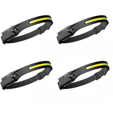 Imagem de Lanterna de Cabeça Recarregável Led Corpo Motion Camping Torch Light Lamp Com Usb (4 PCS)