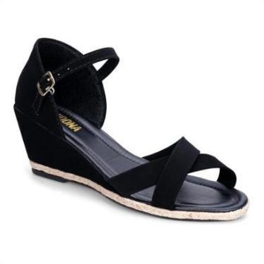 Imagem de Sandália Domidona Anabela Casual Traseira Fechada Feminina-Feminino