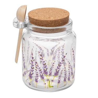 Imagem de Pote Redondo com Tampa e Colher Provence 250ml Vidro - Lyor