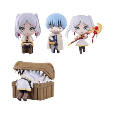 Imagem de Figura De Anime Frieren De 8cm, Modelo De Brinquedo Fofo, 4 Peças/conj
