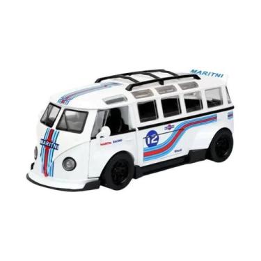 Imagem de Modelo De Ônibus T1 1:32 Para Meninos, Veículo De Brinquedo Em Metal C