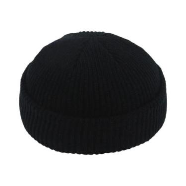 Imagem de Gorro Unissex Retrô De Tricô Quente Estilo Hip Hop Urbano Tendência Ou