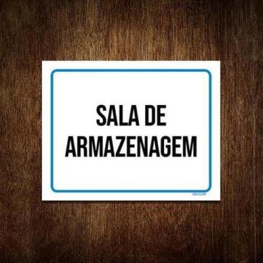 Imagem de Placa Sinalização - Sala De Amarzenagem 18X23 - Sinalizo.Com