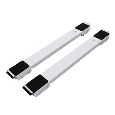 Imagem de Mingzhe Rolo de Aparelho Extensível 2 Peças de Móveis para Serviços Pesados, Suporte Rolo Móvel, Base Ajustável Retrátil Com Roda Branca e Preta para Eletrodomésticos
