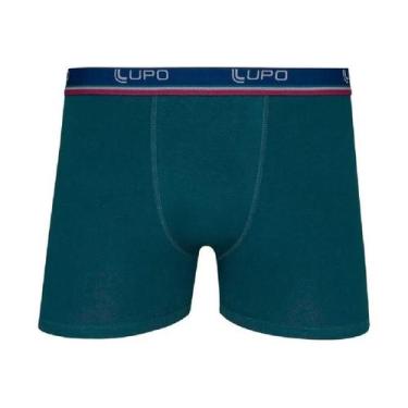 Imagem de Cueca Boxer Cotton Lupo 00523-002 Básica, P, Verde