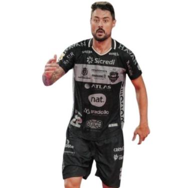 Imagem de Conjunto de Jogo Profissional Masculino Pato Futsal  Linha, Cinza escu