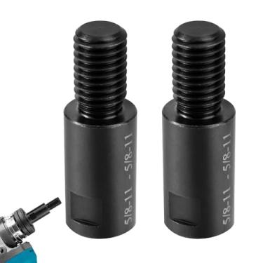 Imagem de 2 peças de biela de eixo de extensão de rebarbadora de 5/20.3 cm-11, acessórios de rebarbadora para rebarbadora elétrica e acessórios de kit de roda de polimento