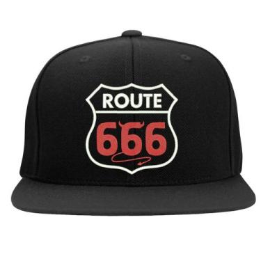 Imagem de Boné Bordado -  Rota 666 Route Diabo Lucifer Baphomet Dark