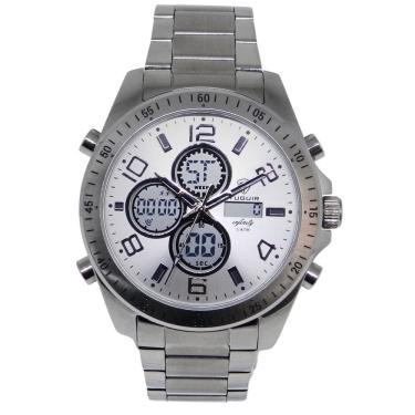 Imagem de Relógio Masculino de Aço Tuguir AnaDigi Infinity GCS-1274 Prata