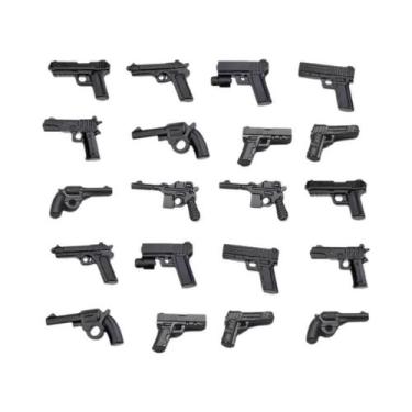 Imagem de 20PCS Mini Blocos De Construção De Armas Militares, Figuras De Ação De