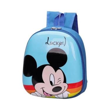 Imagem de Mochila Infantil Disney Frozen Mickey Mouse À Prova D'água Com Capa Rí
