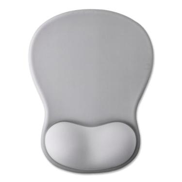 Imagem de Mouse pad de gel com suporte de pulso, mousepad ergonômico com descanso de pulso, mouse pad para jogos com almofada macia e base de poliuretano antiderrapante, design côncavo e alívio da dor, para