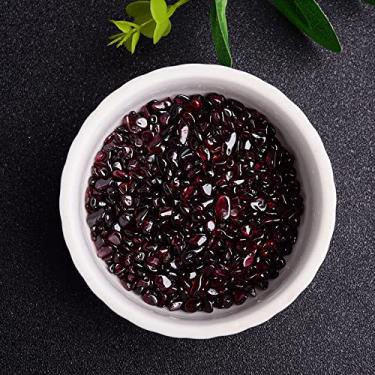 Imagem de 50 g amostra de cascalho de cristal natural uso de cristal colorido decoração de casa jardim colorido aquário pedra rocha, granada, 50 g (cor: granada, tamanho: 100g)