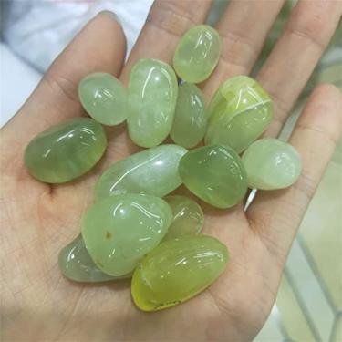 Imagem de Cristais naturais e pedras naturais prehnite ouro uva quartzo cristal cascalho pedra rolada decoração cristais de quartzo natural aquário para decoração (tamanho: 100g)