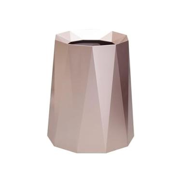 Imagem de Lndoor Lixeira nórdica para casa sala de estar caixote do lixo quarto cesta de papel descoberta banheiro lata de lixo grande (B)