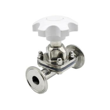 Imagem de TBZFNZXF DN15 DN20 DN25 DN50SS316L Válvula de diafragma de aço inoxidável de 3,8 cm 5.1 cm 5.1 cm (virola de 19 mm 50,5)