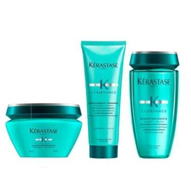 Imagem de Kérastase Resistance Extentioniste e Thermique Kit - Protetor Térmico 150ml + Shampoo 250ml + Máscar-Unissex