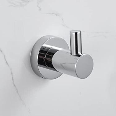 Imagem de Kit de acessórios de banho, kit de acessórios de banheiro, anel de toalha de cobre puro, suporte de rolo, escova de banheiro, secador de cabelo, gancho, suporte de parede para saboneteira montado na