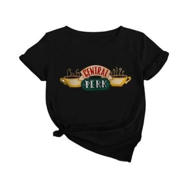 Imagem de Camiseta Feminina Central Perk Friends TV Show - Blusa Estilosa Para C