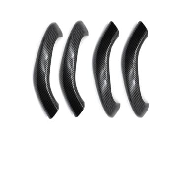 Imagem de Maçanetas internas da porta acessórios do carro frente traseira esquerda direita puxador da porta capa exterior Compatível com bmw x1 x2 f48 f49 f39 2016-2022(Carbon Fiber pattern- 4pcs)