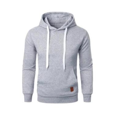 Imagem de Moletom Masculino Leve Com Capuz, Manga Longa, Casual, Para Uso Ao Ar 