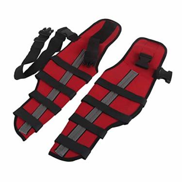 Imagem de SPYMINNPOO Joelheira para Cães, Suporte de Neoprene para Lágrimas de ACL, Tiras Reflexivas para Segurança Noturna, Estabilidade Articular para Animais de Estimação Feridos (L)