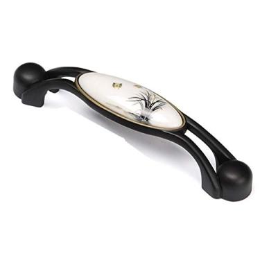 Imagem de Puxador de gaveta puxador de porta de furo único retrô para guarda-roupa de armário - 128 mm