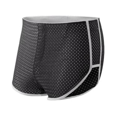 Imagem de Cuecas Boxer Masculinas De Verão Em Seda Gelada, Soltas E Modernas Par